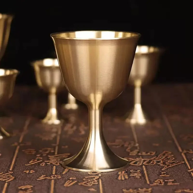 Pure Copper Chalice Wine Goblet