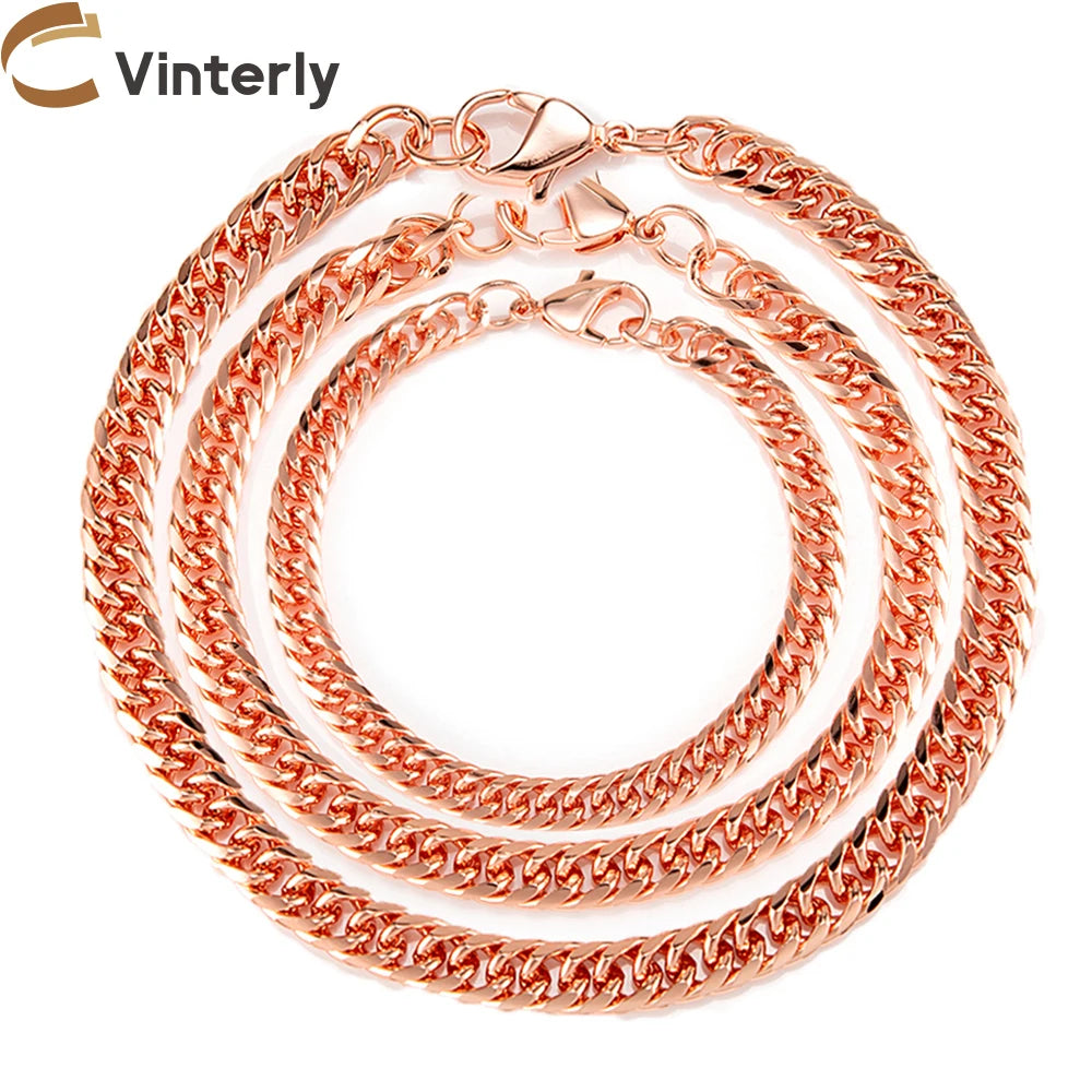 Pure Copper Figaro Chain Bracelet – Waterproof & Anti-Scratch