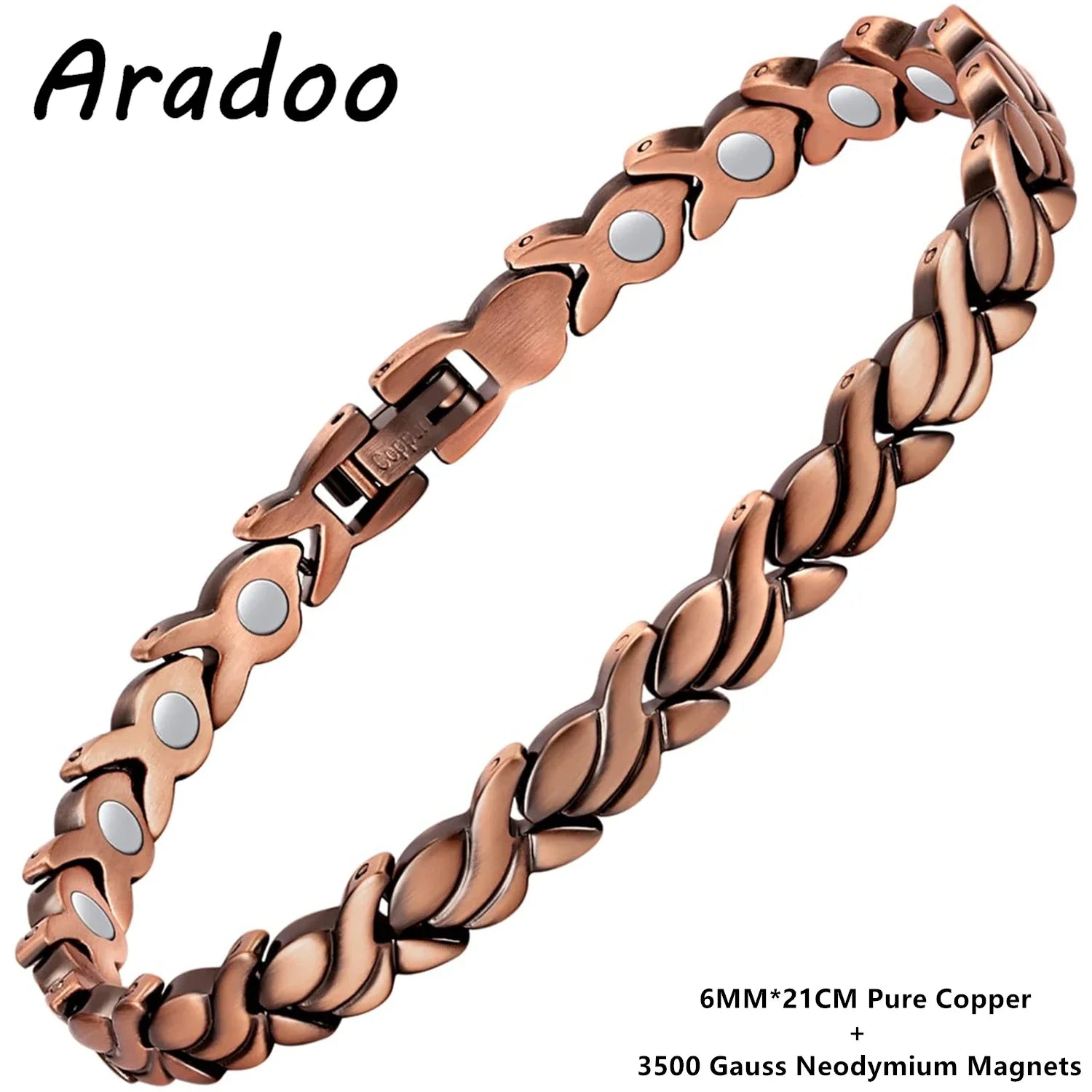 ARADOO Pure Copper Magnetic Bracelet for Women