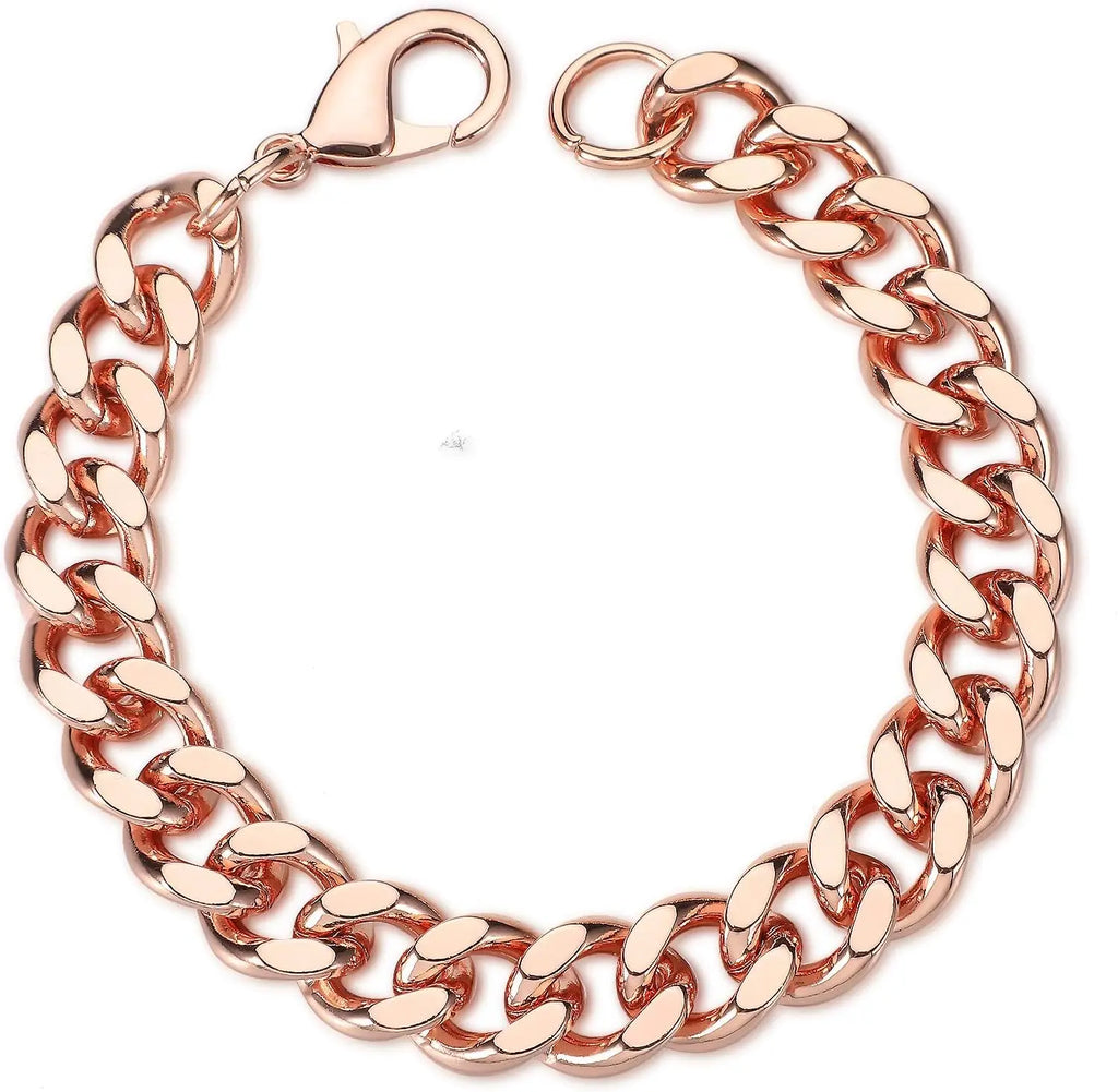 Solid Copper Link Bracelet for Men