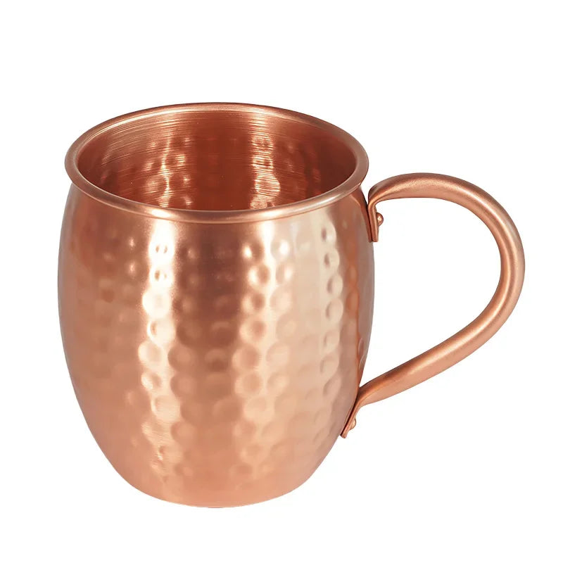 500ml Hammered Pure Copper Moscow Mule Mug