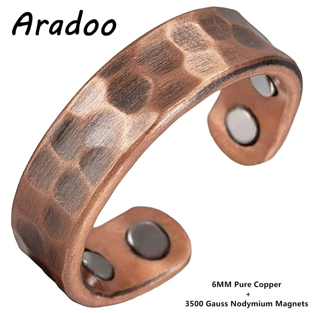 Tree of Life Pure Copper Magnetic Ring