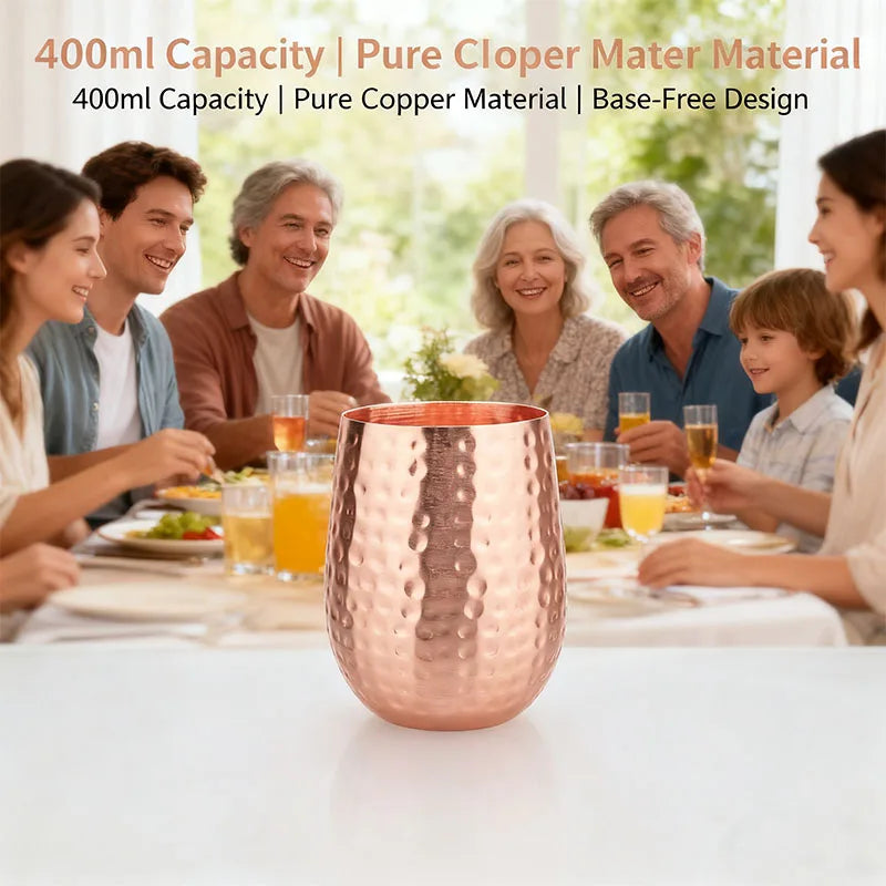 400ml Pure Solid Copper Moscow Mule Mug