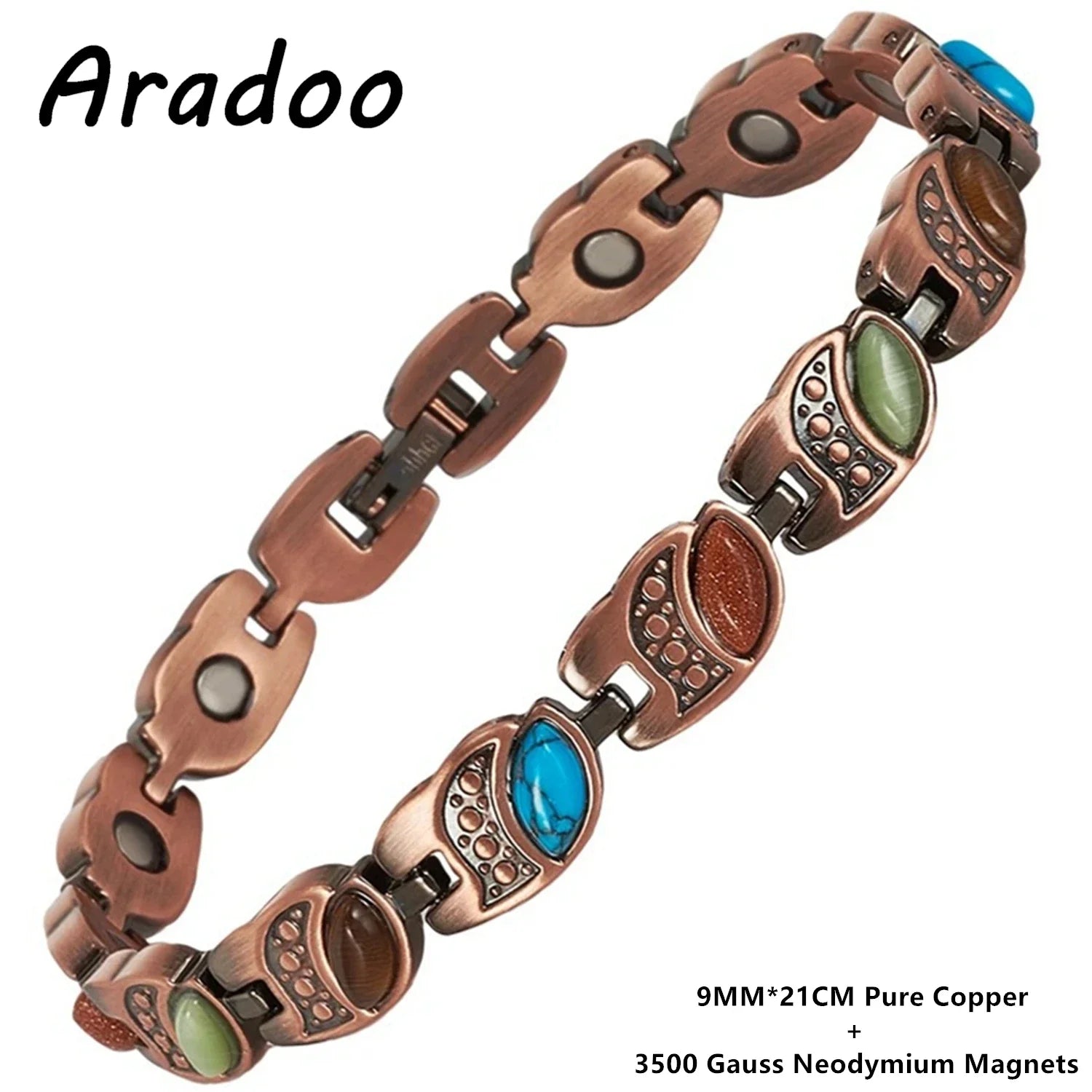 ARADOO Pure Copper Magnetic Bracelet for Women