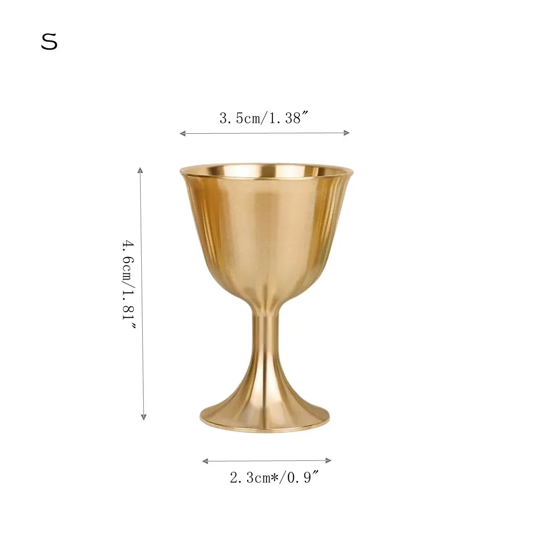 Pure Copper Chalice Wine Goblet