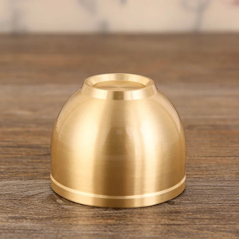 Laser-Engraved Brass Tea Cup