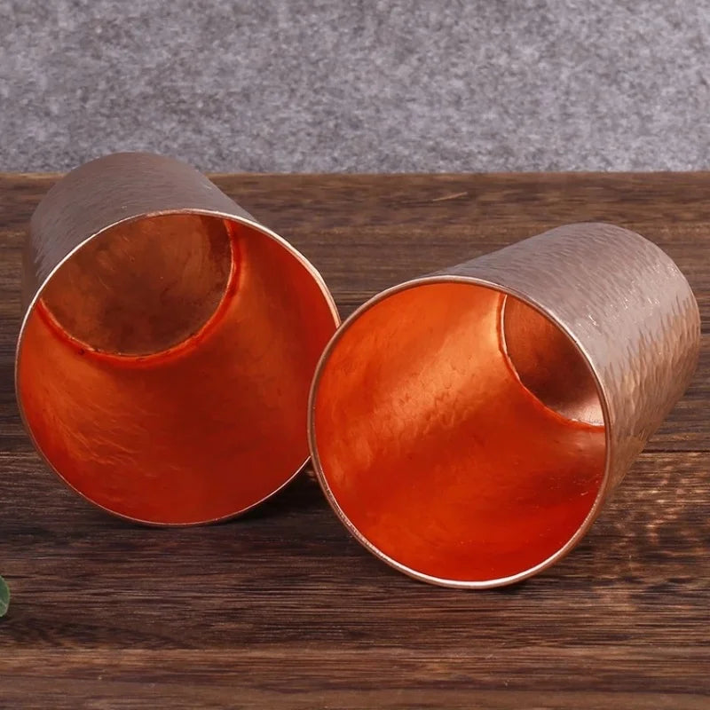 360ml Vintage Hammered Copper Coffee Mug