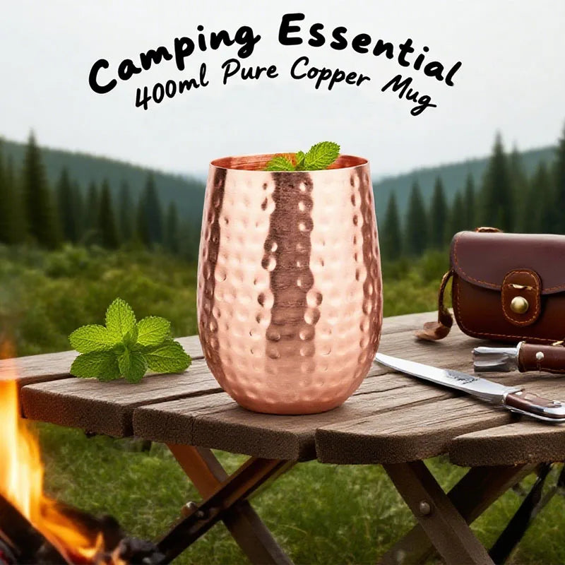 400ml Pure Solid Copper Moscow Mule Mug