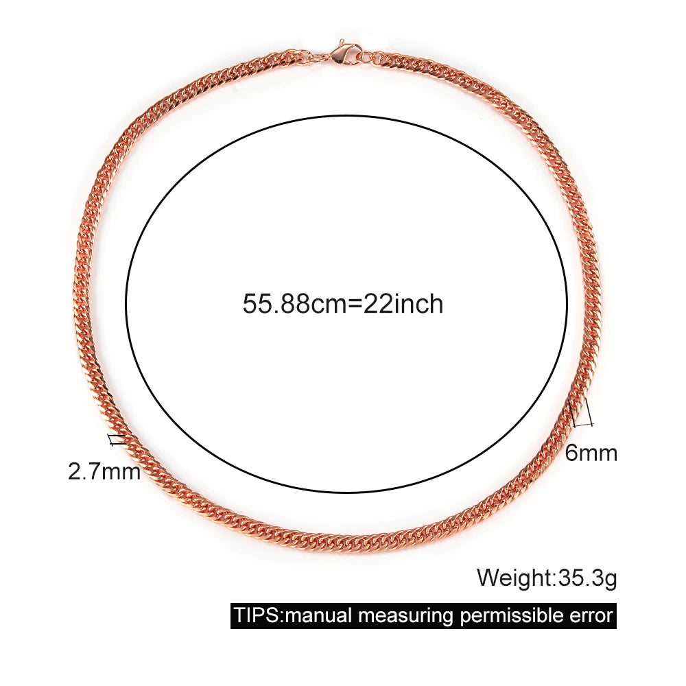 Pure Copper Figaro Chain Bracelet – Waterproof & Anti-Scratch