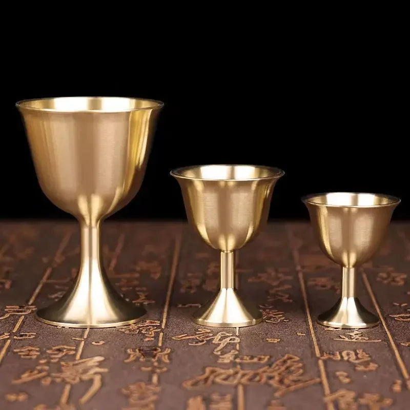 Pure Copper Chalice Wine Goblet