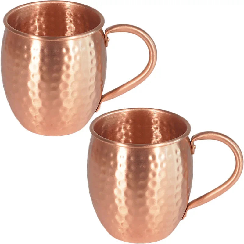500ml Hammered Pure Copper Moscow Mule Mug