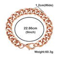 Solid Copper Link Bracelet for Men