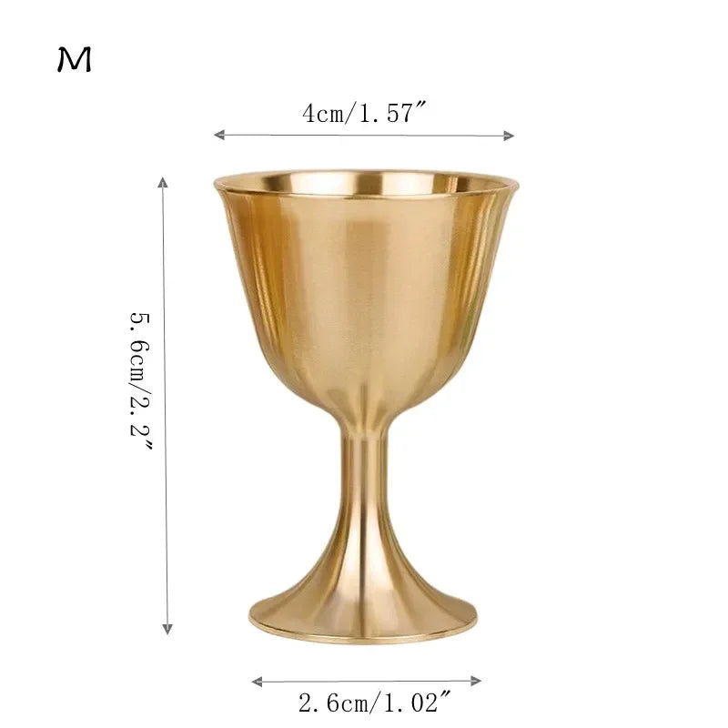 Pure Copper Chalice Wine Goblet