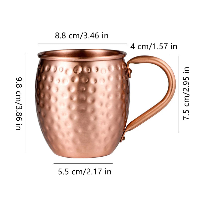530ml Hammered Copper Moscow Mule Mug
