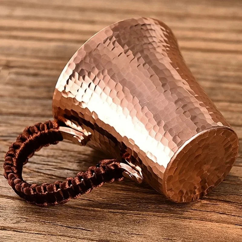 170ml Vintage Copper Mug with Woven Handle