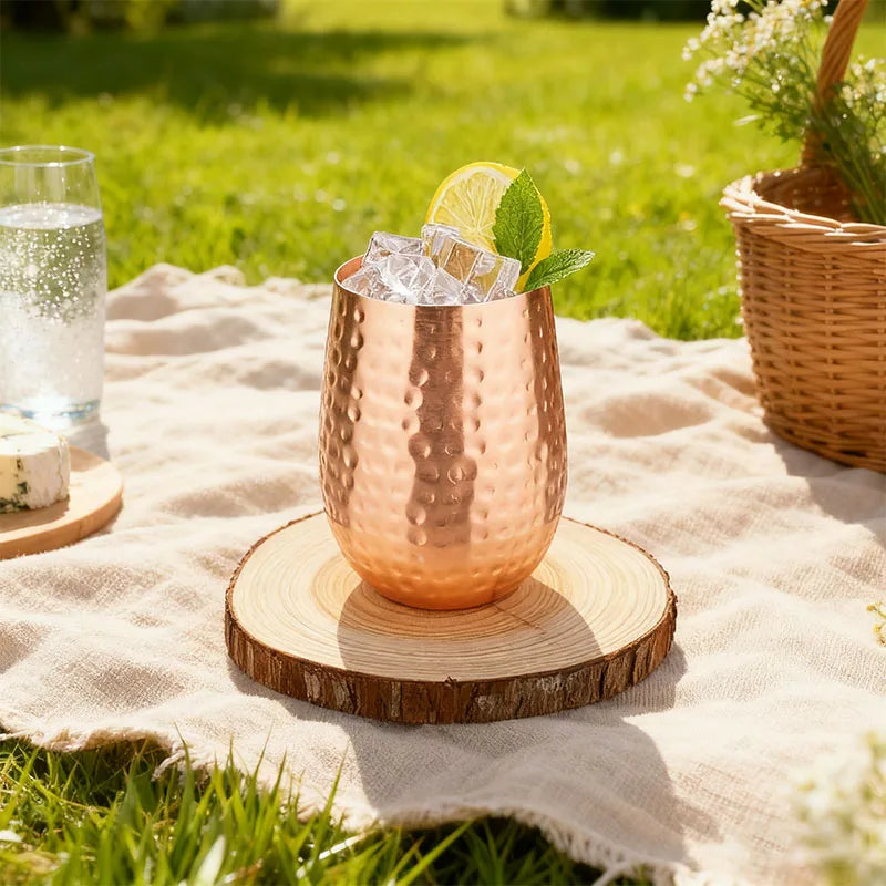 400ml Pure Solid Copper Moscow Mule Mug