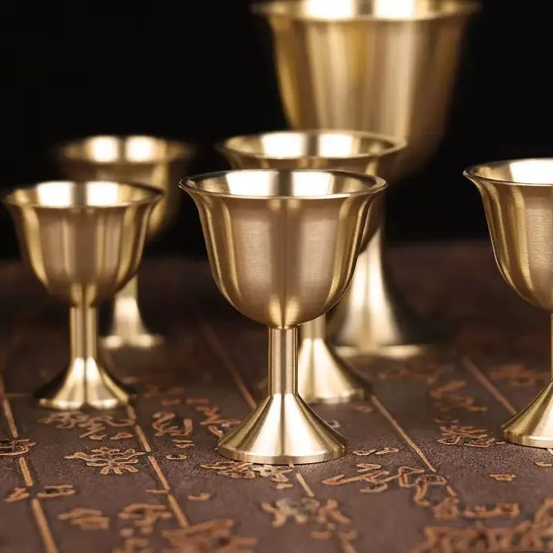 Pure Copper Chalice Wine Goblet