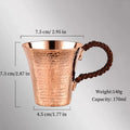 170ml Vintage Copper Mug with Woven Handle