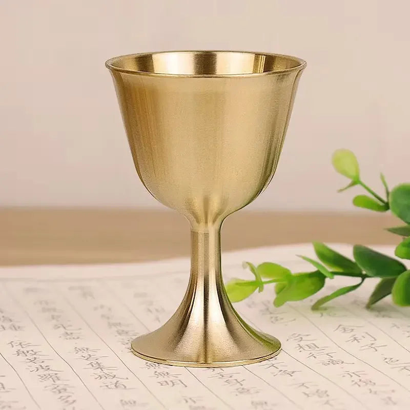 Pure Copper Chalice Wine Goblet
