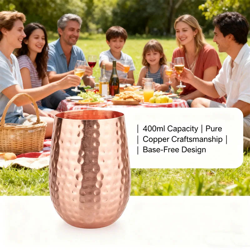 400ml Pure Solid Copper Moscow Mule Mug