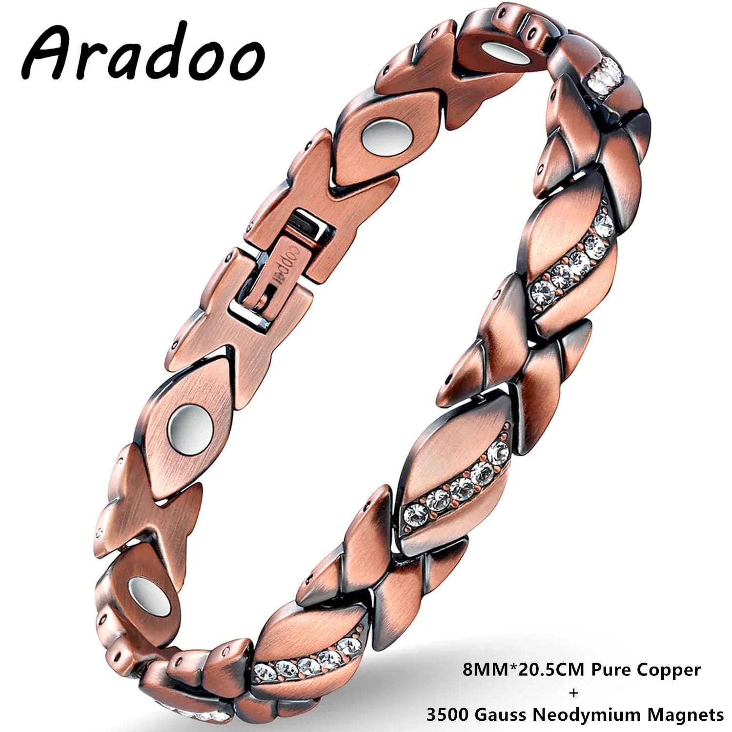 ARADOO Pure Copper Magnetic Bracelet for Women
